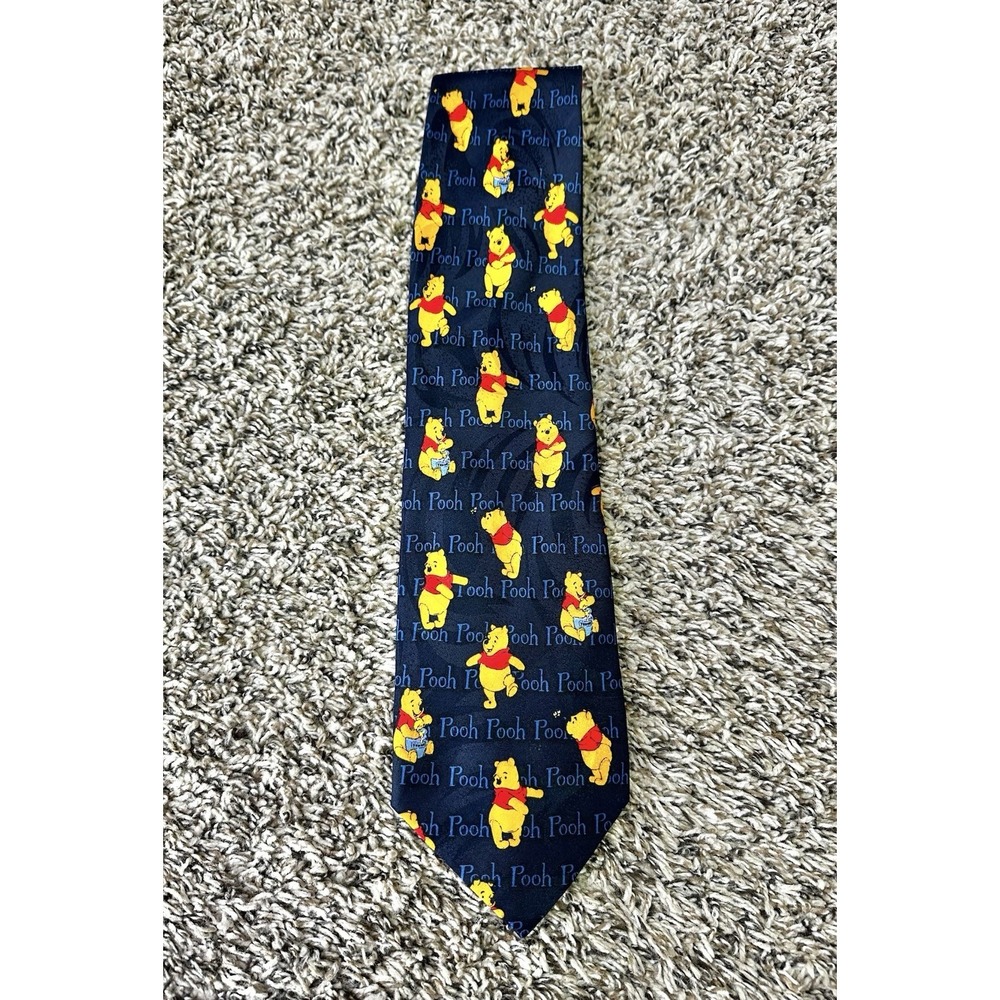 Disney Winnie The Pooh Vintage Men's Neck Tie Blue